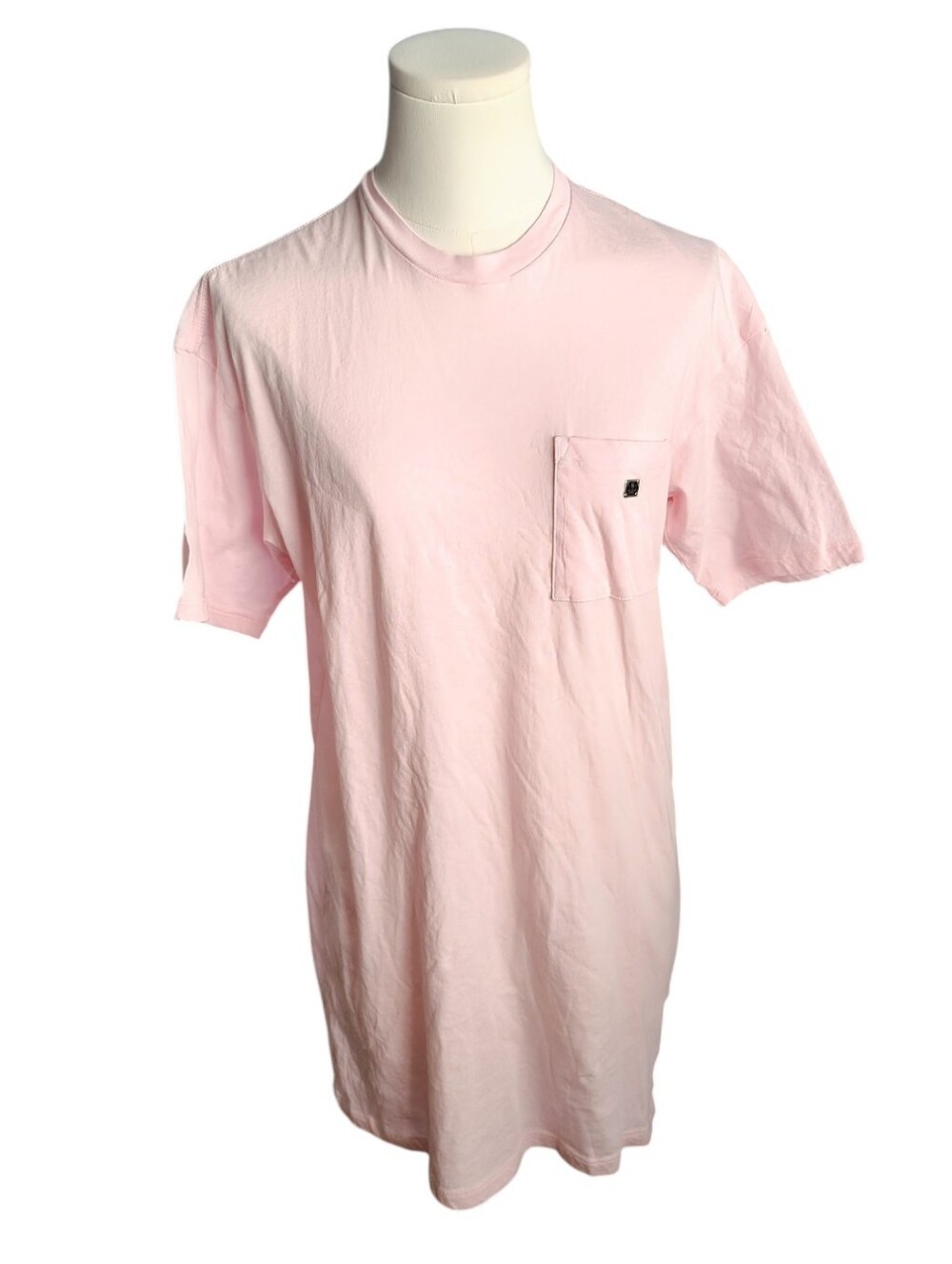 PINK Victoria's Secret Light Pink Sleepwear Tee With Metal Brand Decor Size XS